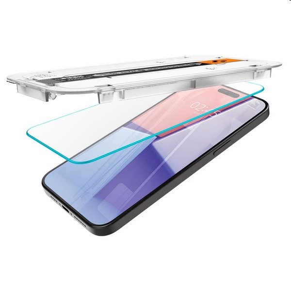Tvrzené sklo Spigen tR ez Fit pro Apple iPhone 15 Pro Max, 2 kusy Tvrzené sklo Spigen tR ez Fit pro Apple iPhone 15 Pro Max, 2 kusy