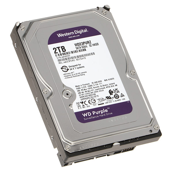 WD PURPLE HDD 2 TB SATA