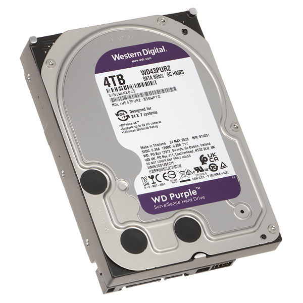 WD Purple NVR HDD 4 TB SATA