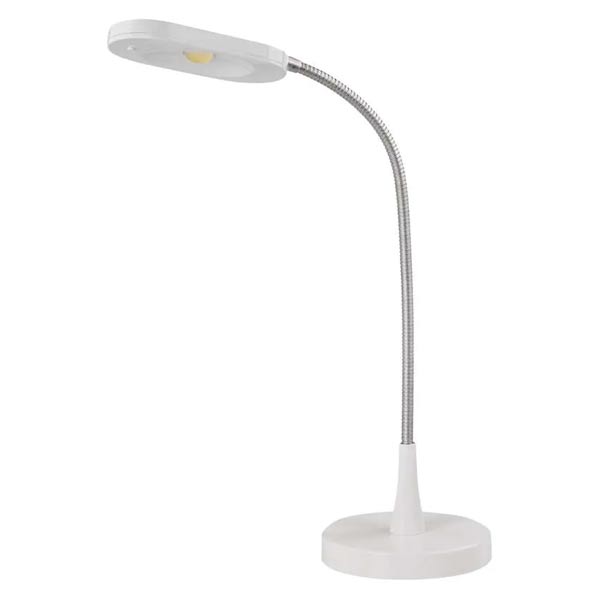 Emos Led stolní lampa White&Home, bílá