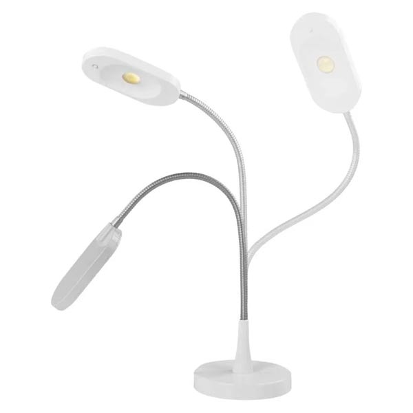 Emos Led stolní lampa White&Home, bílá