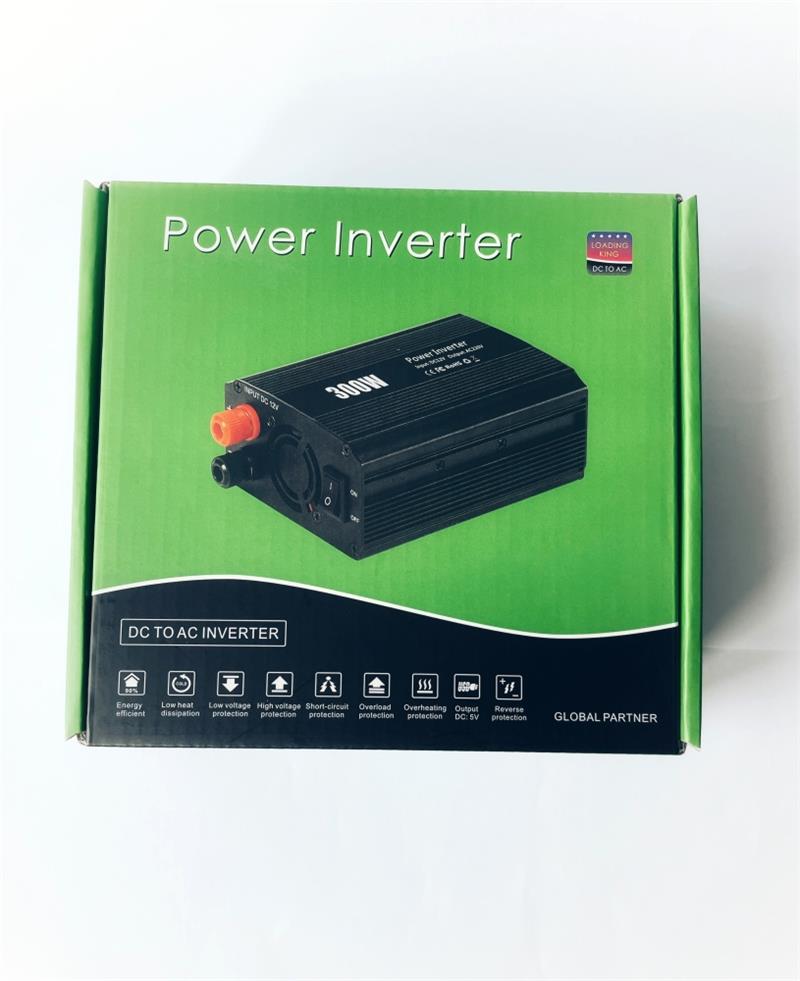 EUROCASE měnič napětí DC/AC, 12V/230V, 300W, USB, autozástrčka, svorky (MT-M300) EUROCASE měnič napětí DC/AC, 12V/230V, 300W, USB, autozástrčka, svorky (MT-M300)