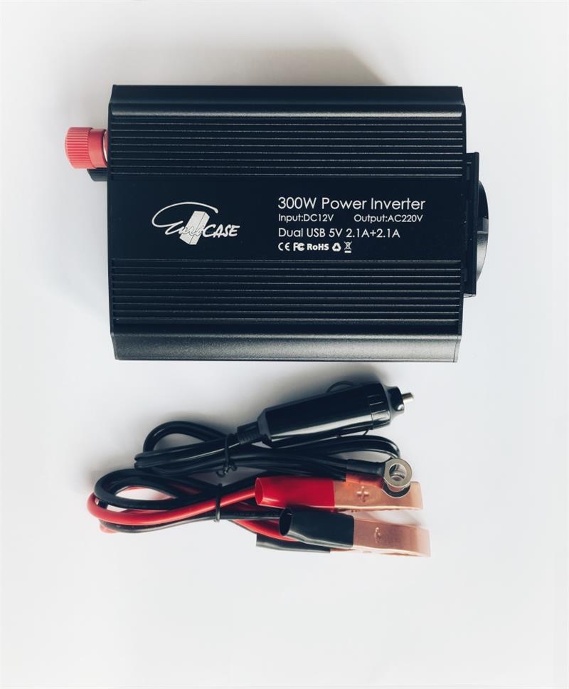 EUROCASE měnič napětí DC/AC, 12V/230V, 300W, USB, autozástrčka, svorky (MT-M300) EUROCASE měnič napětí DC/AC, 12V/230V, 300W, USB, autozástrčka, svorky (MT-M300)