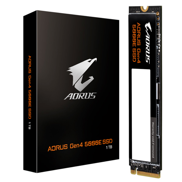 Gigabyte AORUS 5000E SSD 2TB M.2 NVMe Gen4 6500/6000 MBps Gigabyte AORUS 5000E SSD 2TB M.2 NVMe Gen4 6500/6000 MBps
