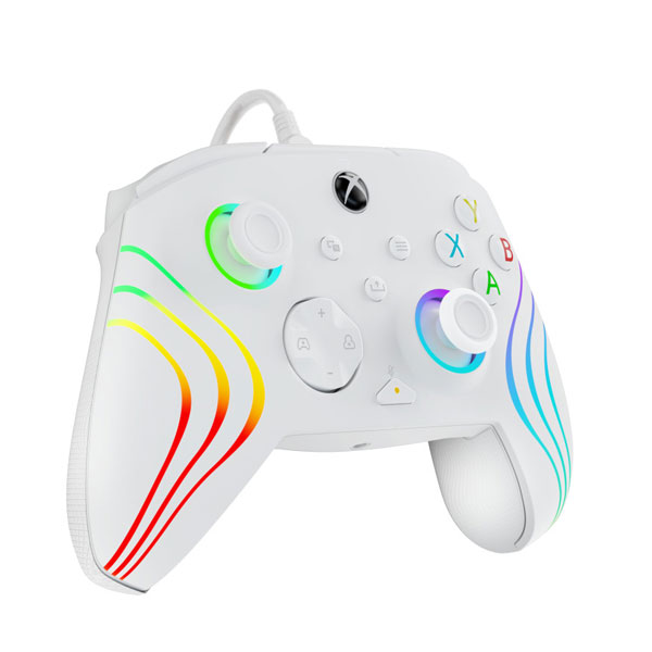 Kabelový ovladač PDP pro Xbox Series, Afterglow WAVE white Kabelový ovladač PDP pro Xbox Series, Afterglow WAVE white