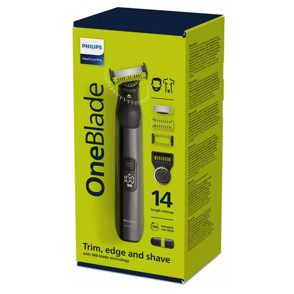 Philips OneBlade Pro 360, QP6651/61, zastrihávač fúzov