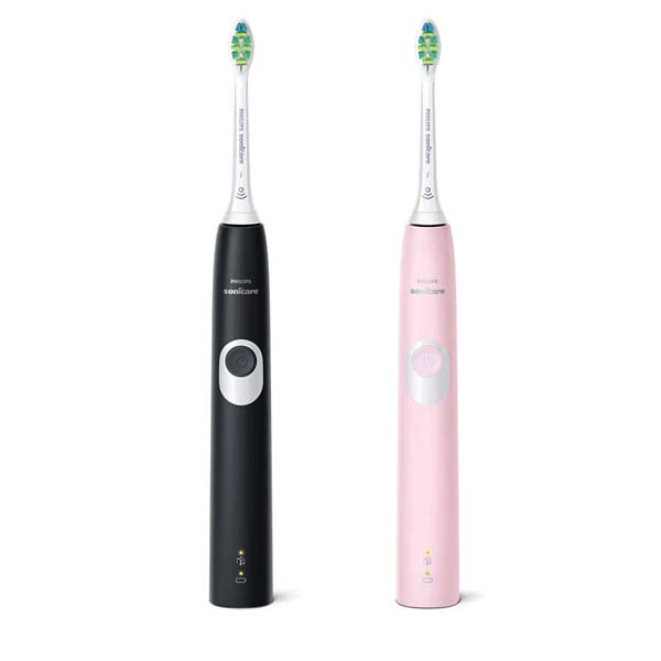 Philips Sonicare ProtectiveClean 4300 Series, HX6800/35, Černá a Růžová 1+1 Sonický elektrický zubní kartáček