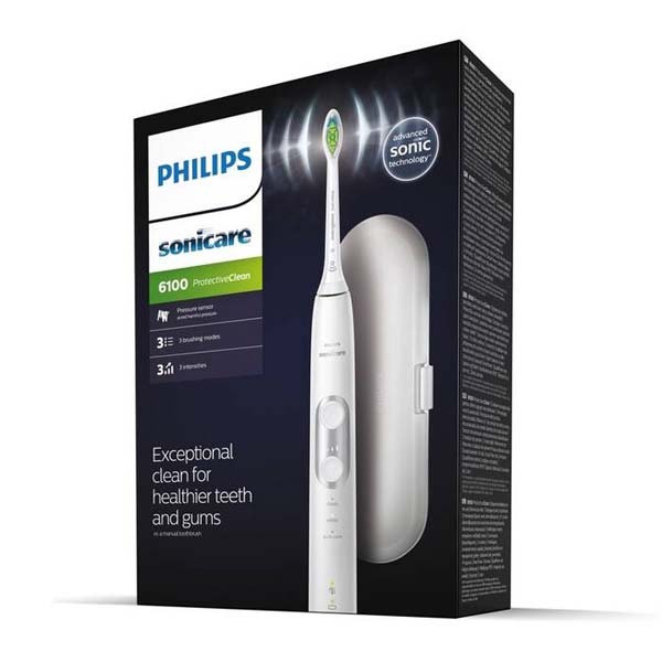 Philips Sonicare ProtectiveClean 6100 series, HX6877/28, Sonický elektrický zubní kartáček bílý Philips Sonicare ProtectiveClean 6100 series, HX6877/28, Sonický elektrický zubní kartáček bílý