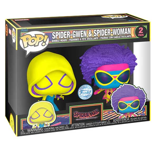 POP! 2 Pack Spider Gwen & Spider Woman (Marvel) Special Edition (Blacklight)