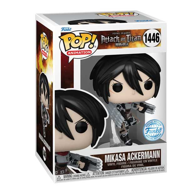POP! Animation: Mikasa Ackermann (Metallic) (Attack on Titan) Special Edition POP! Animation: Mikasa Ackermann (Metallic) (Attack on Titan) Special Edition