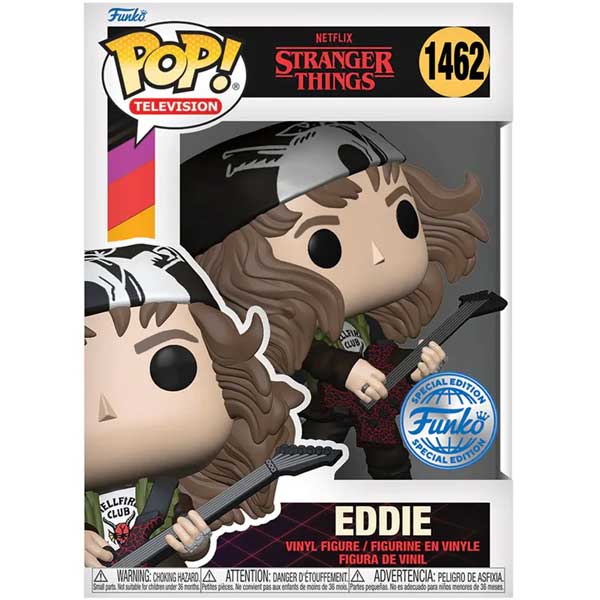 POP! TV: Hunter Eddie with Guitar (Stranger Things) Special Edition Metallic