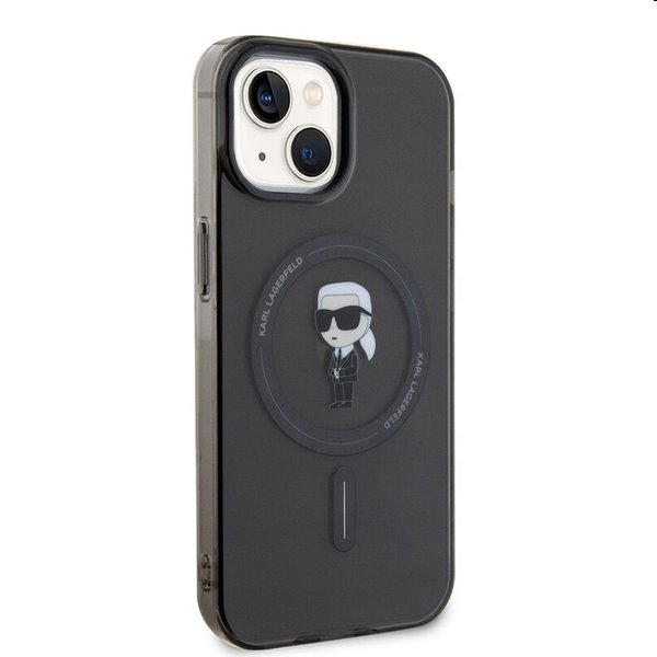 Pouzdro Karl Lagerfeld IML Ikonik MagSafe pro Apple iPhone 15, černé