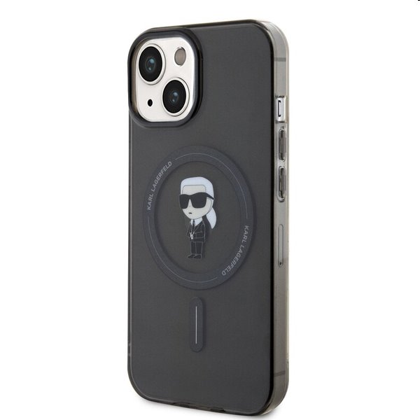 Pouzdro Karl Lagerfeld IML Ikonik MagSafe pro Apple iPhone 15, černé Pouzdro Karl Lagerfeld IML Ikonik MagSafe pro Apple iPhone 15, černé