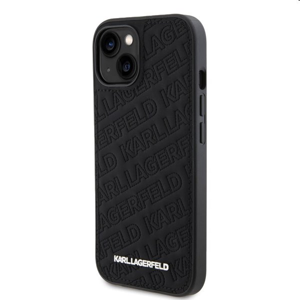 Pouzdro Karl Lagerfeld PU Quilted Pattern pro Apple iPhone 15, černé Pouzdro Karl Lagerfeld PU Quilted Pattern pro Apple iPhone 15, černé