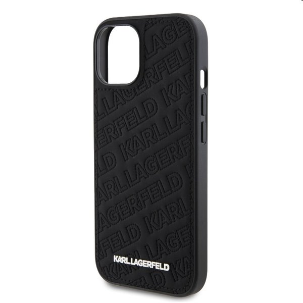 Pouzdro Karl Lagerfeld PU Quilted Pattern pro Apple iPhone 15, černé