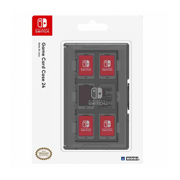 Pouzdro na 24 herních karet pro Nintendo Switch (černé)