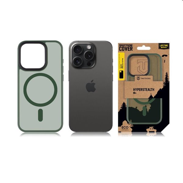 Pouzdro Tactical MagForce Hyperstealth pro Apple iPhone 15 Pro, zelené Pouzdro Tactical MagForce Hyperstealth pro Apple iPhone 15 Pro, zelené