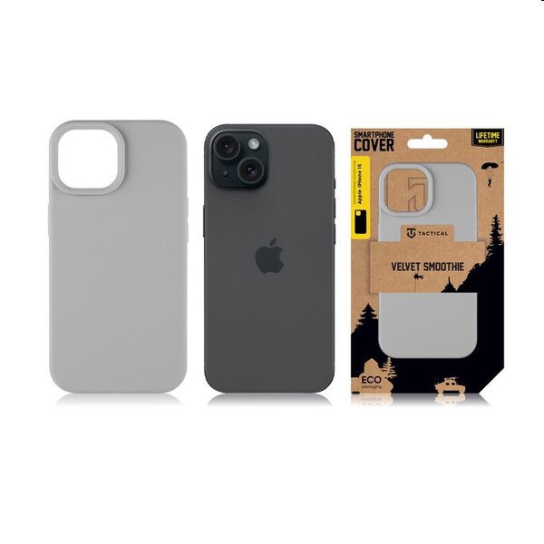 Pouzdro Tactical Velvet Smoothie pro Apple iPhone 15, foggy Pouzdro Tactical Velvet Smoothie pro Apple iPhone 15, foggy