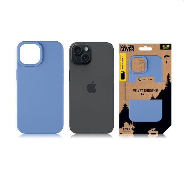 Pouzdro Tactical Velvet Smoothie pro Apple iPhone 15, modré