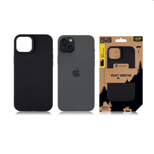 Pouzdro Tactical Velvet Smoothie pro Apple iPhone 15 Plus, černé Pouzdro Tactical Velvet Smoothie pro Apple iPhone 15 Plus, černé