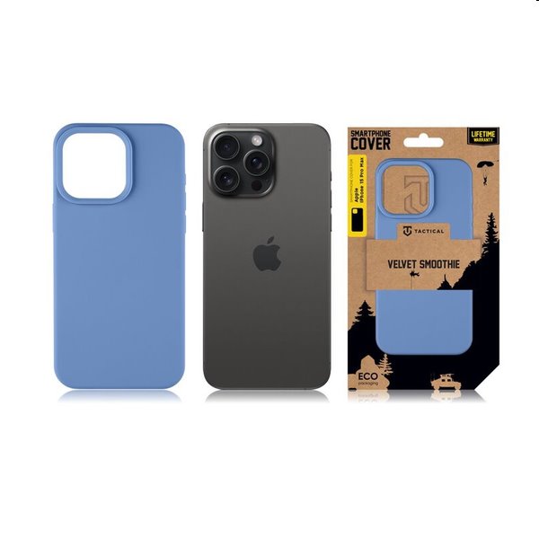 Pouzdro Tactical Velvet Smoothie pro Apple iPhone 15 Pro Max, modré Pouzdro Tactical Velvet Smoothie pro Apple iPhone 15 Pro Max, modré