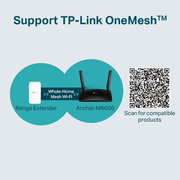 tp-link Archer MR600, AC1200 4G LTE Advanced Cat6 Gigabit RouterBuild-In 300Mbps 4G+ LTE tp-link Archer MR600, AC1200 4G LTE Advanced Cat6 Gigabit RouterBuild-In 300Mbps 4G+ LTE