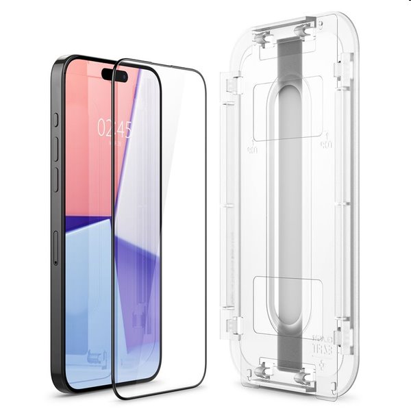 Tvrzené sklo Spigen tR ez Fit pro Apple iPhone 15 Pro Max, 2 kusy