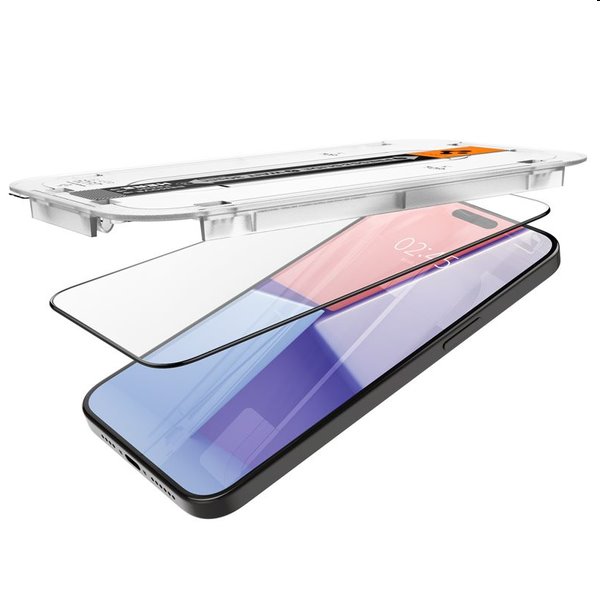 Tvrzené sklo Spigen tR ez Fit pro Apple iPhone 15 Pro Max, 2 kusy