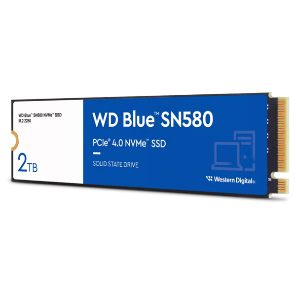 WD Blue SN580 SSD 2TB M.2 NVMe Gen4 4150/4150 MBps