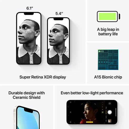 Apple iPhone 13 256GB, starlight, Třída B - použito, záruka 12 měsíců