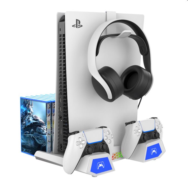 Dokovací stanice iPega s chlazením pro PlayStation 5 Slim, Dualsense a Pulse 3D