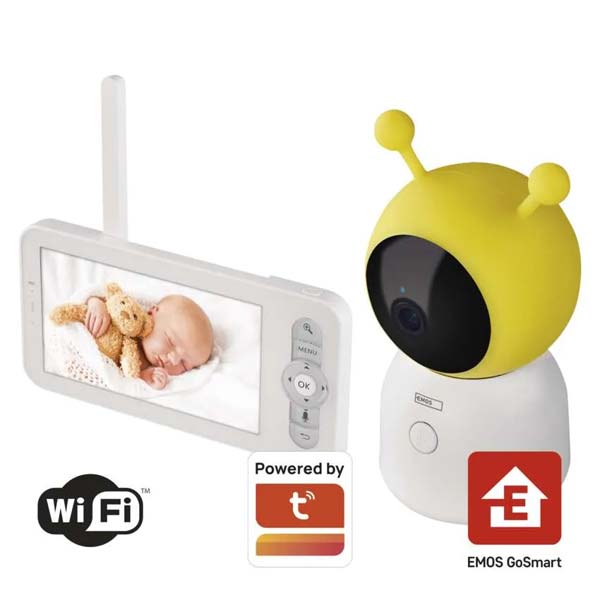Emos GoSmart Otočná dětská chůvička IP-500 GUARD s monitorem a Wi-Fi Emos GoSmart Otočná dětská chůvička IP-500 GUARD s monitorem a Wi-Fi