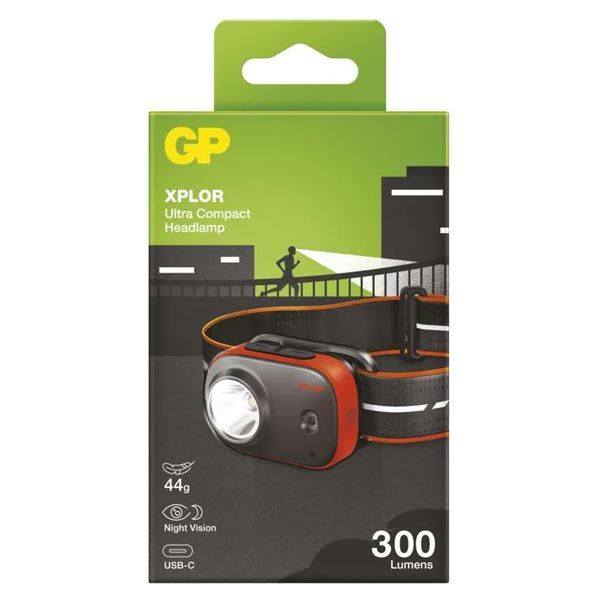 EMOS LED nabíjecí čelovka GP Xplor PHR16 300 lm EMOS LED nabíjecí čelovka GP Xplor PHR16 300 lm