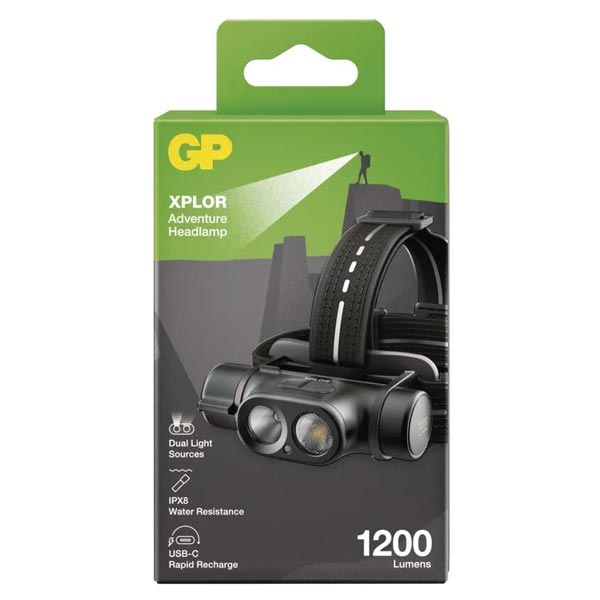 Emos LED nabíjecí čelovka GP Xplor PHR19, 1200 lm Emos LED nabíjecí čelovka GP Xplor PHR19, 1200 lm