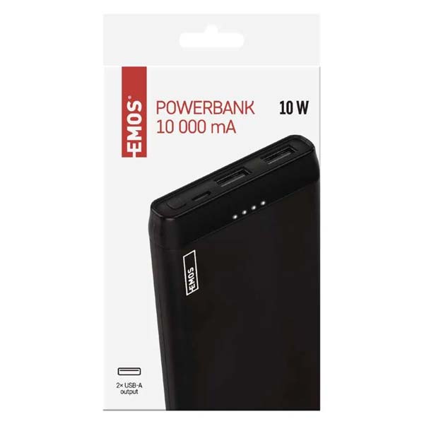 Emos Powerbanka Alpha 10S 10000 B, černá Emos Powerbanka Alpha 10S 10000 B, černá