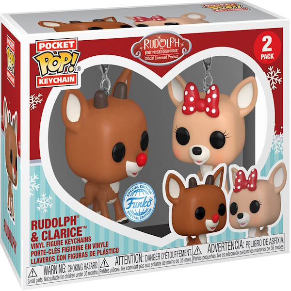 Funko POP! 2 Pack Klíčenky Rudolph and Clarice (Rudolph The Red-Nosed Reindeer) Funko POP! 2 Pack Klíčenky Rudolph and Clarice (Rudolph The Red-Nosed Reindeer)