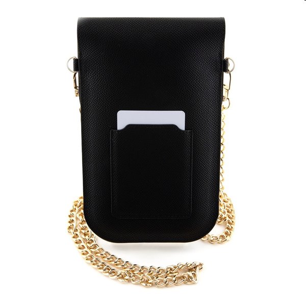 Hello Kitty PU Metal Logo Leather Wallet Phone Bag, black Hello Kitty PU Metal Logo Leather Wallet Phone Bag, black