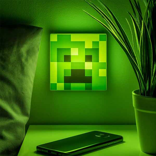 Noční Lampa Creeper (Minecraft)