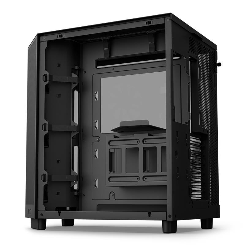 NZXT case H6 Flow / 3x120 mm fan / tempered glass / mesh panel / black NZXT case H6 Flow / 3x120 mm fan / tempered glass / mesh panel / black