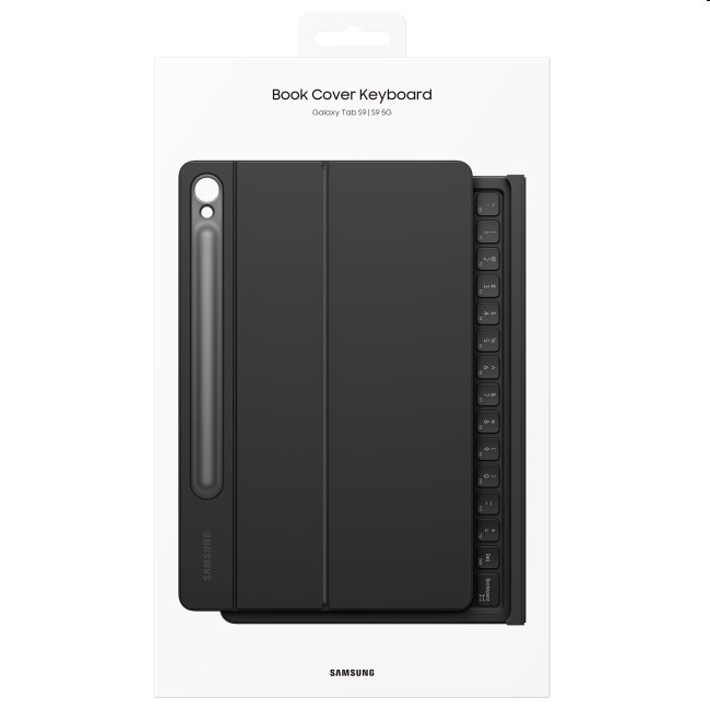 Pouzdro Book Cover s klávesnici a touchpadom pro Samsung Galaxy Tab S9 | S9 FE, black Pouzdro Book Cover s klávesnici a touchpadom pro Samsung Galaxy Tab S9 | S9 FE, black