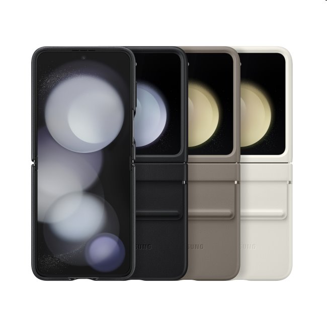 Pouzdro Eco-Leather Cover pro Samsung Galaxy Z Flip5, cream Pouzdro Eco-Leather Cover pro Samsung Galaxy Z Flip5, cream