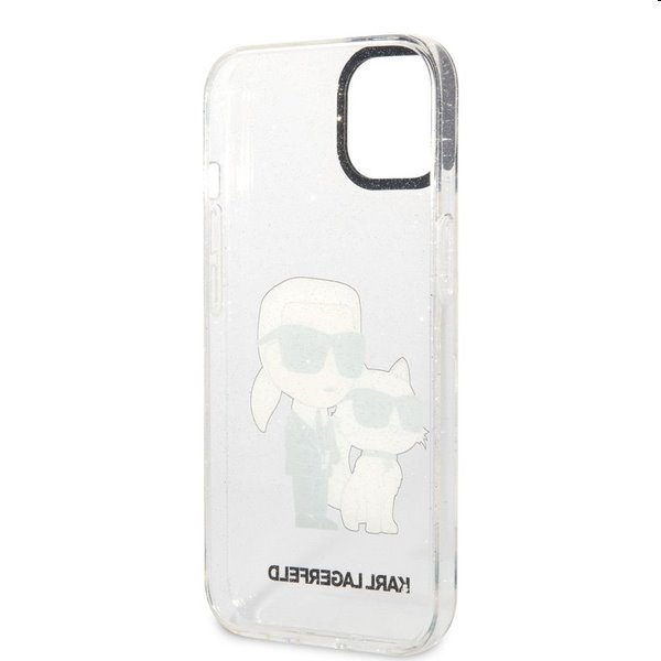 Pouzdro Karl Lagerfeld IML Glitter Karl and Choupette NFT pro Apple iPhone 13, transparentné Pouzdro Karl Lagerfeld IML Glitter Karl and Choupette NFT pro Apple iPhone 13, transparentné