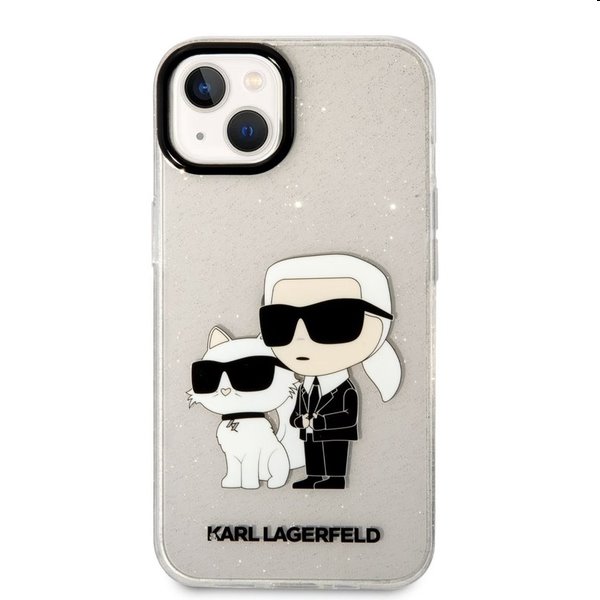 Pouzdro Karl Lagerfeld IML Glitter Karl and Choupette NFT pro Apple iPhone 13, transparentné Pouzdro Karl Lagerfeld IML Glitter Karl and Choupette NFT pro Apple iPhone 13, transparentné