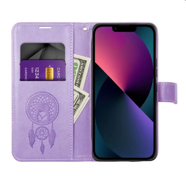 Pouzdro MEZZO Book dreamcatcher pro Xiaomi Redmi Note 12S, fialové Pouzdro MEZZO Book dreamcatcher pro Xiaomi Redmi Note 12S, fialové