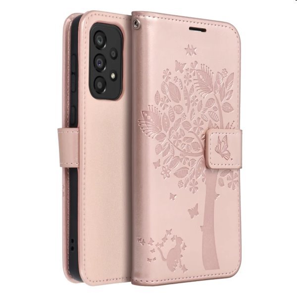 Pouzdro MEZZO Book tree pro Samsung Galaxy A54 5G, růžové Pouzdro MEZZO Book tree pro Samsung Galaxy A54 5G, růžové
