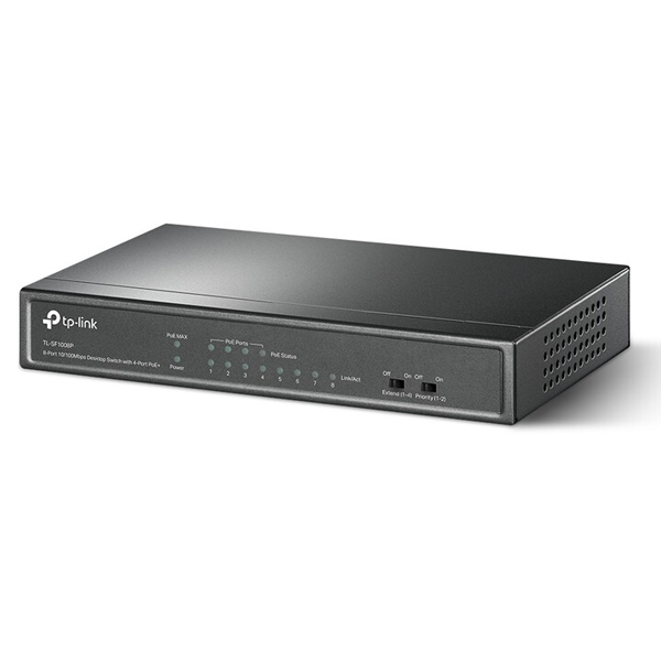 tp-link TL-SF1008P, 8 port mini Desktop Switch, 8x 10/100M RJ45 ports, 4x PoE, steel case tp-link TL-SF1008P, 8 port mini Desktop Switch, 8x 10/100M RJ45 ports, 4x PoE, steel case