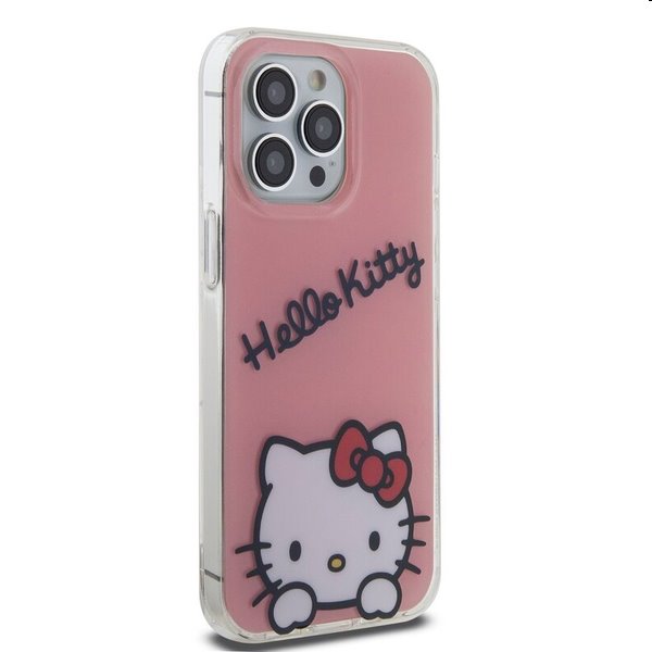 Zadní kryt Hello Kitty IML Daydreaming Logo pro Apple iPhone 13 Pro, růžové