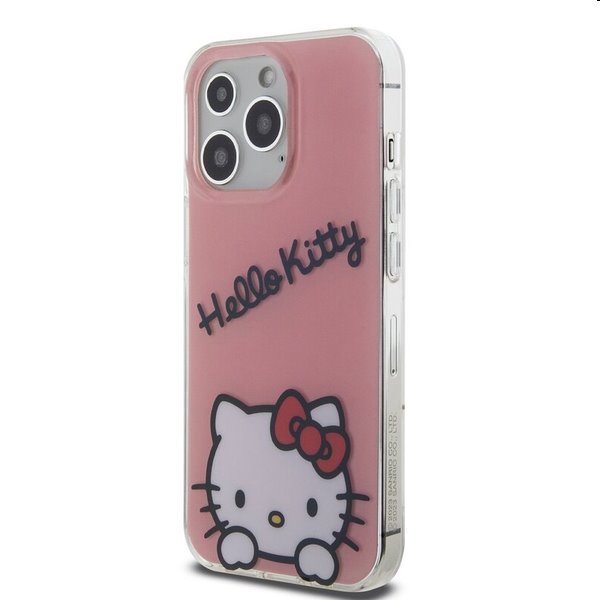 Zadní kryt Hello Kitty IML Daydreaming Logo pro Apple iPhone 13 Pro, růžové