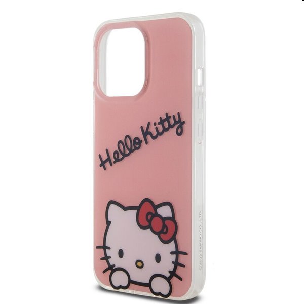 Zadní kryt Hello Kitty IML Daydreaming Logo pro Apple iPhone 13 Pro, růžové