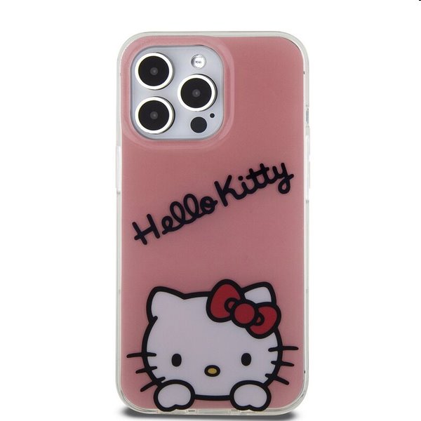 Zadní kryt Hello Kitty IML Daydreaming Logo pro Apple iPhone 13 Pro, růžové